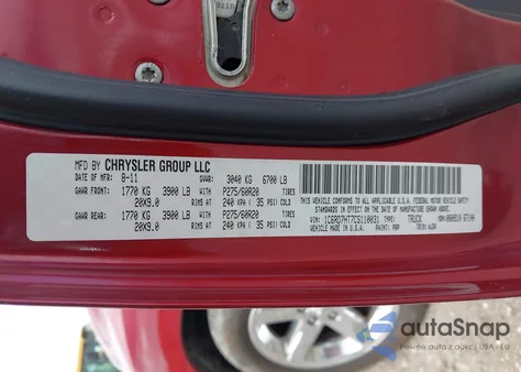 2012 Ram 1500 Sport из США, поврежденный, VIN 1C6RD7HT7CS110031